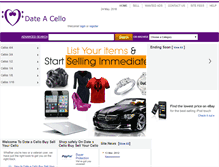 Tablet Screenshot of dateacello.com